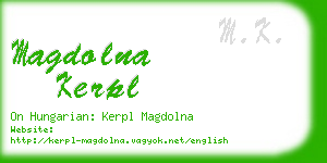 magdolna kerpl business card